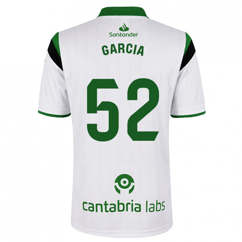 Danxen Women Pablo García #52 White Green Black Home Jersey 2026/27 T-Shirt