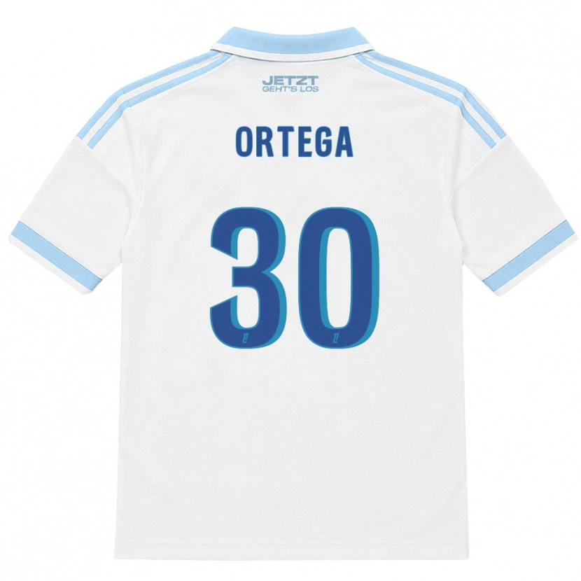 Danxen Women Jacobo Ortega #30 Light Sky Blue White Red Away Jersey 2026/27 T-Shirt