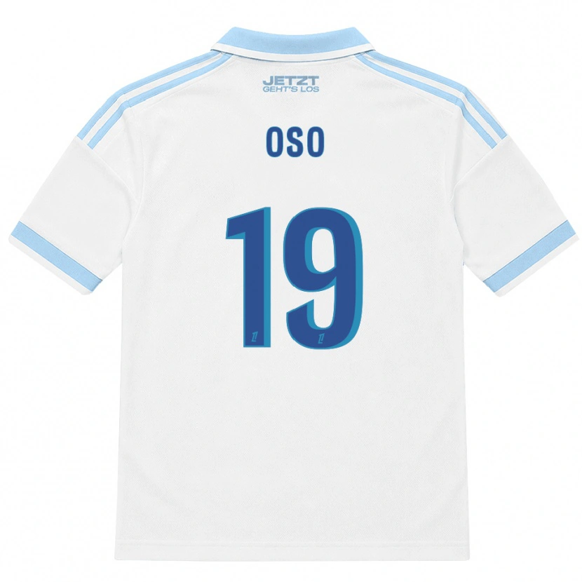 Danxen Women Oso #19 Light Sky Blue White Red Away Jersey 2026/27 T-Shirt