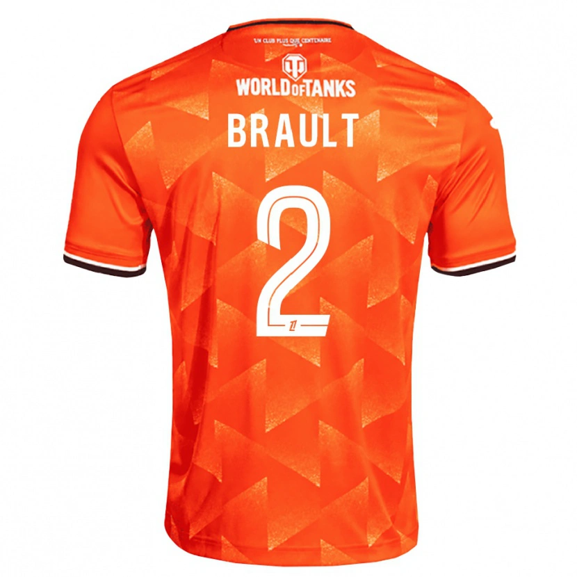 Danxen Women Matis Brault #2 Orange White Black Home Jersey 2026/27 T-Shirt