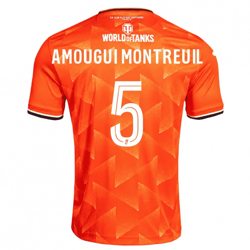 Danxen Women Maceo Amougui Montreuil #5 Orange White Black Home Jersey 2026/27 T-Shirt