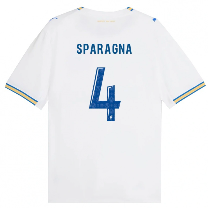 Danxen Women Stéphane Sparagna #4 Dodgerblue White Home Jersey 2026/27 T-Shirt