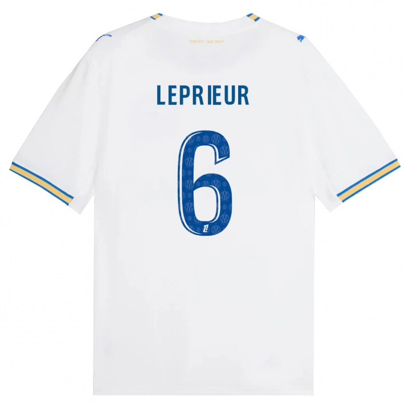 Danxen Women Eliott Leprieur #6 Dodgerblue White Home Jersey 2026/27 T-Shirt