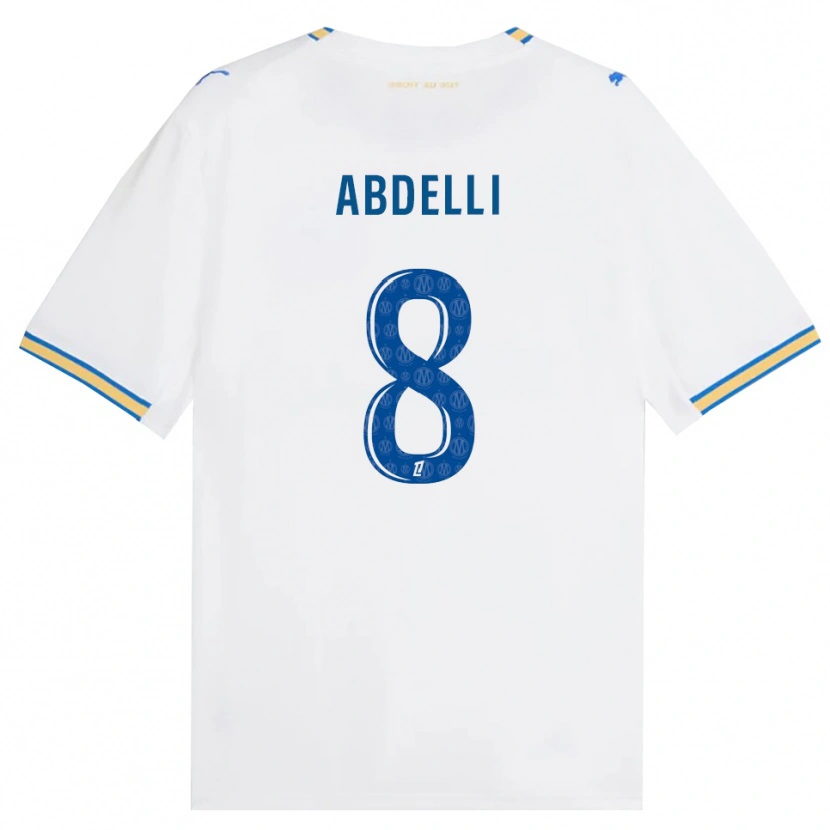 Danxen Women Himad Abdelli #8 Dodgerblue White Home Jersey 2026/27 T-Shirt