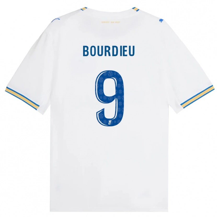 Danxen Women Mathilde Bourdieu #9 Dodgerblue White Home Jersey 2026/27 T-Shirt