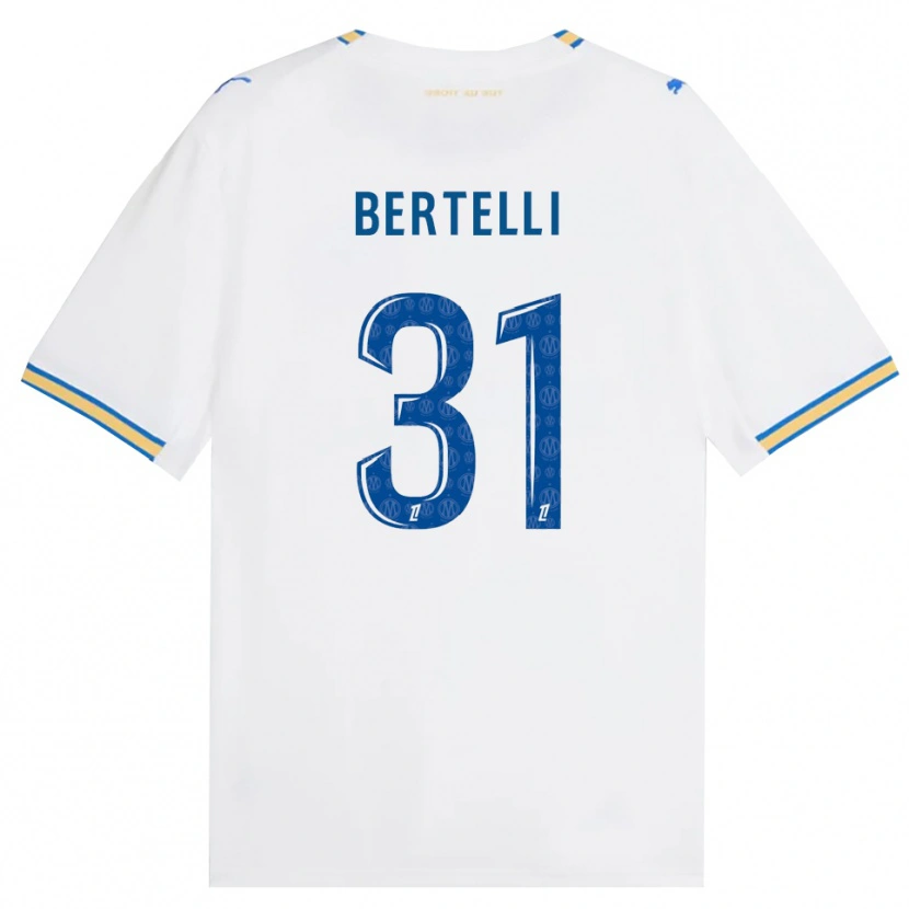 Danxen Women Ugo Bertelli #31 Dodgerblue White Home Jersey 2026/27 T-Shirt