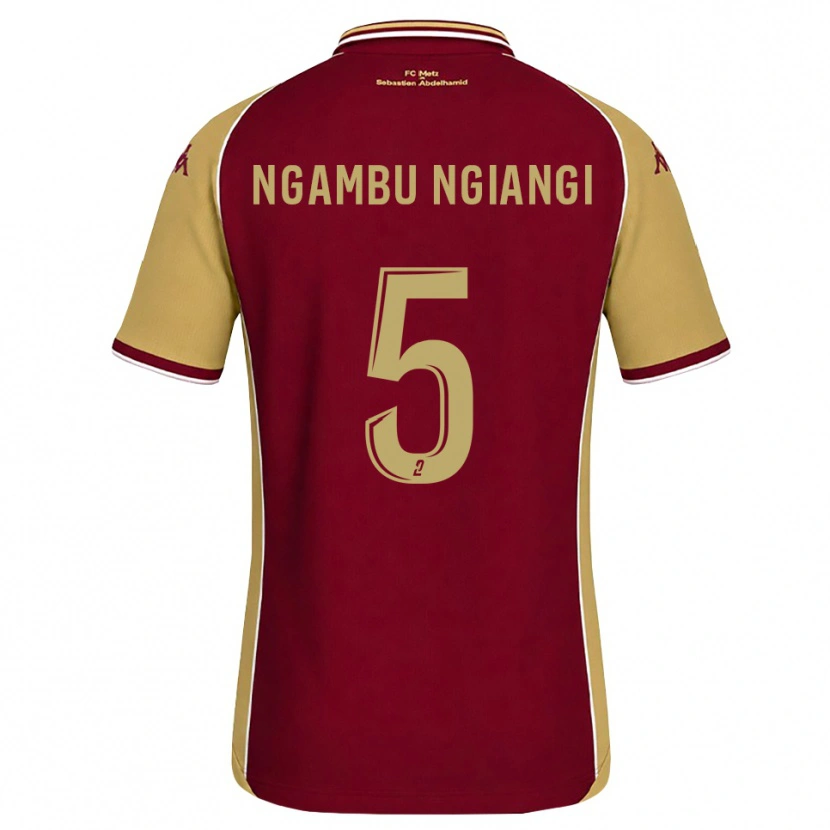 Danxen Women Esther Ngambu Ngiangi #5 Goldenrod Dark Red Home Jersey 2026/27 T-Shirt