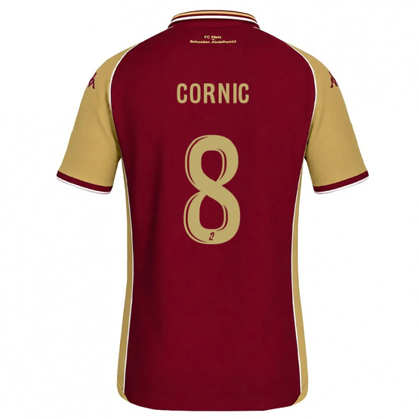 Danxen Women Andréa Cornic #8 Goldenrod Dark Red Home Jersey 2026/27 T-Shirt
