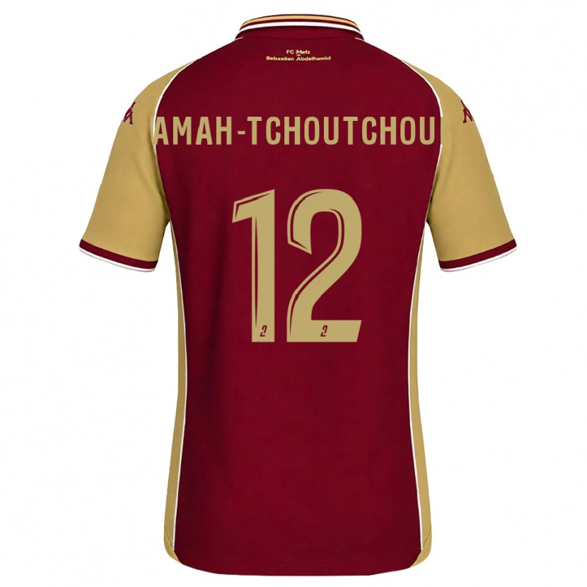 Danxen Women Marco Amah-Tchoutchoui #12 Goldenrod Dark Red Home Jersey 2026/27 T-Shirt