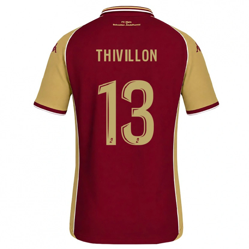 Danxen Women Lina Thivillon #13 Goldenrod Dark Red Home Jersey 2026/27 T-Shirt