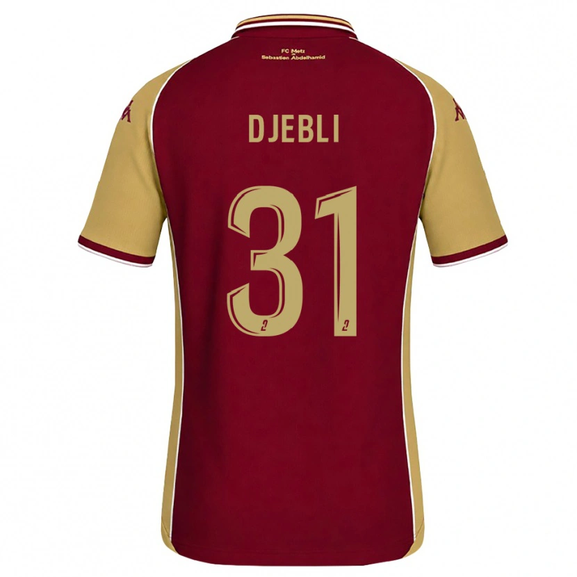 Danxen Women Assia Djebli #31 Goldenrod Dark Red Home Jersey 2026/27 T-Shirt