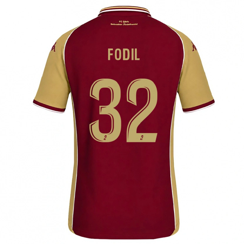 Danxen Women Maria Fodil #32 Goldenrod Dark Red Home Jersey 2026/27 T-Shirt