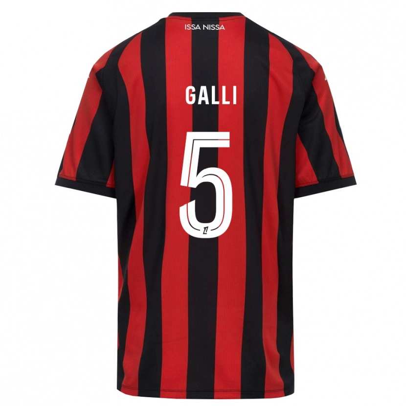 Danxen Women Clara Galli #5 Red Black White Home Jersey 2026/27 T-Shirt