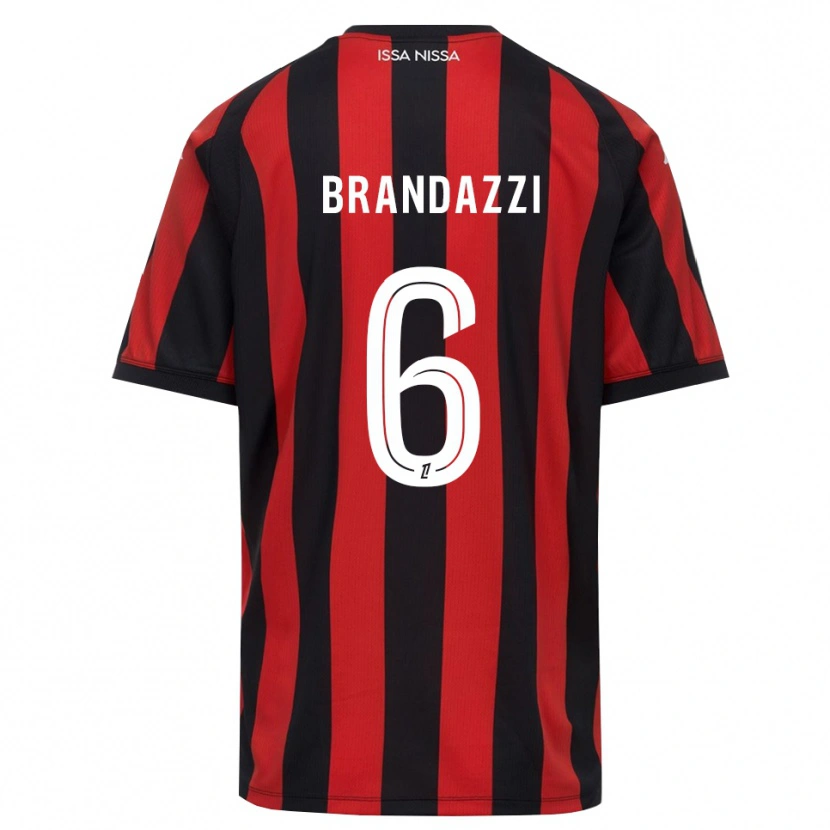 Danxen Women Fiona Brandazzi #6 Red Black White Home Jersey 2026/27 T-Shirt