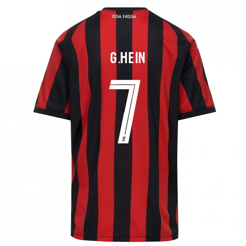 Danxen Women Gauthier Hein #7 Red Black White Home Jersey 2026/27 T-Shirt