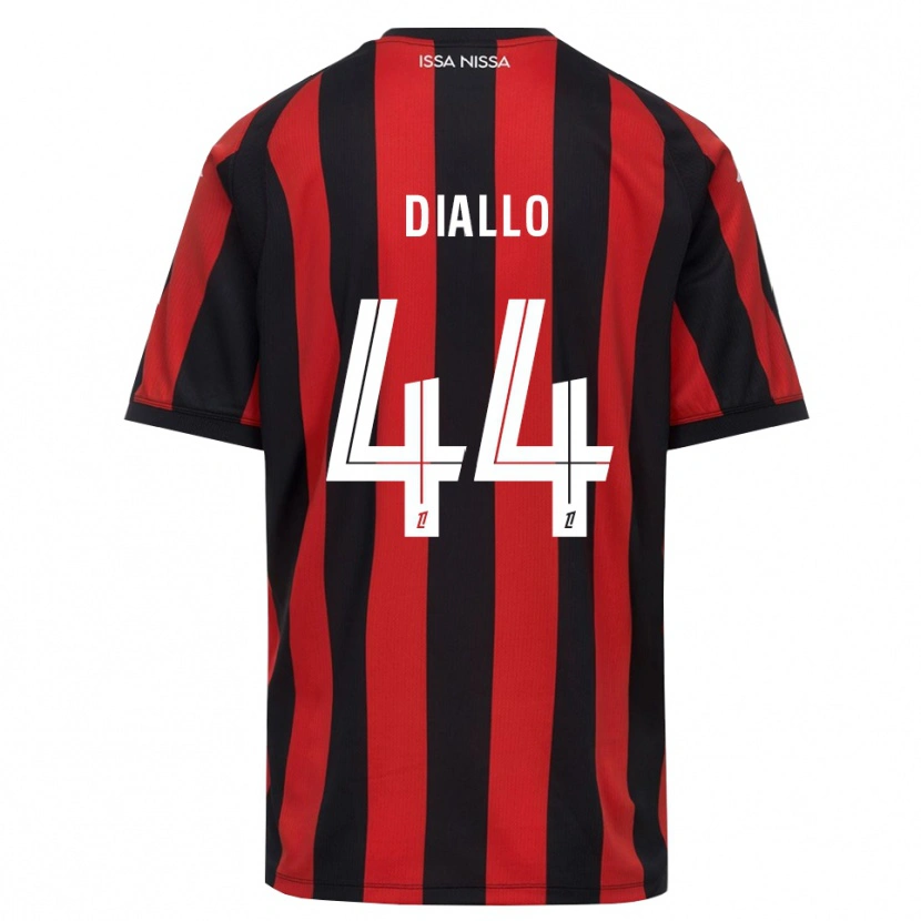 Danxen Women Zoumana Diallo #44 Red Black White Home Jersey 2026/27 T-Shirt