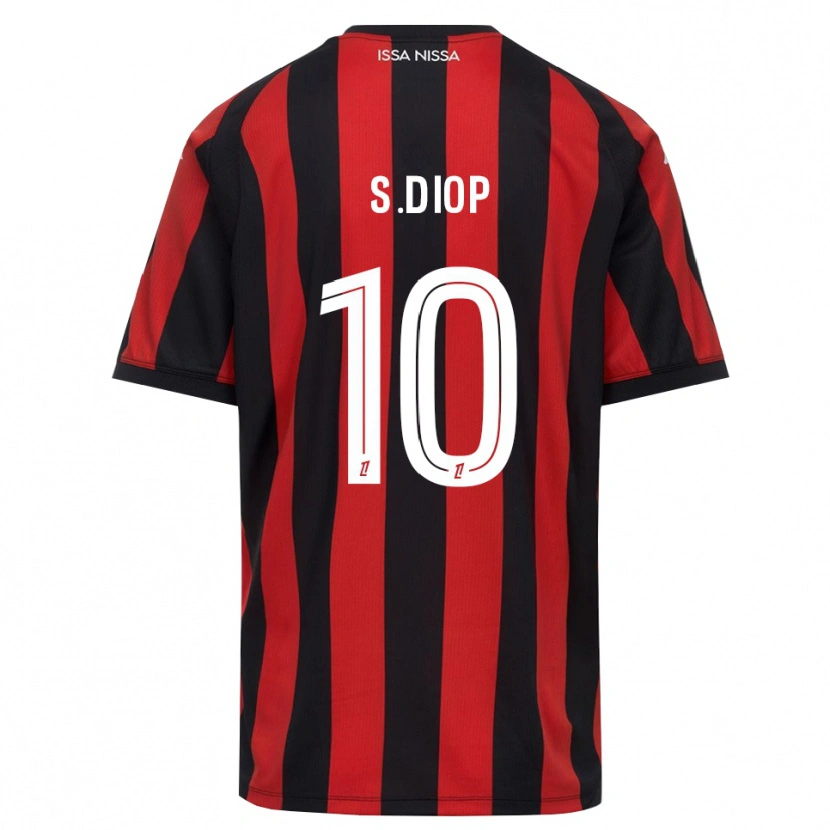 Danxen Women Sofiane Diop #10 Red Black White Home Jersey 2026/27 T-Shirt