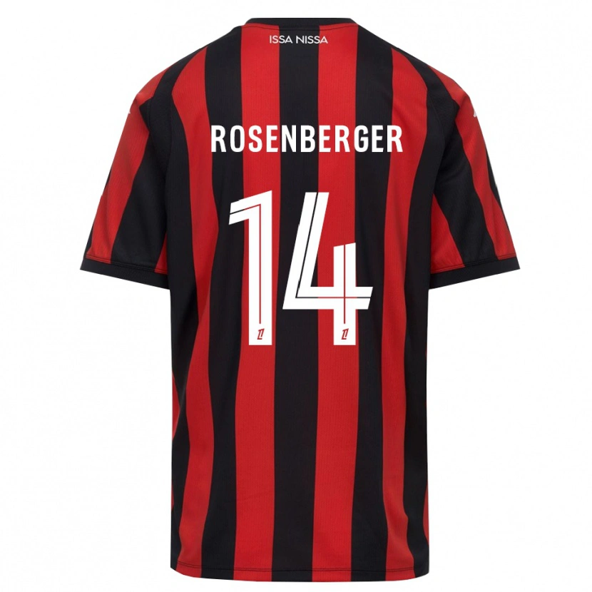 Danxen Women Léa Rosenberger #14 Red Black White Home Jersey 2026/27 T-Shirt