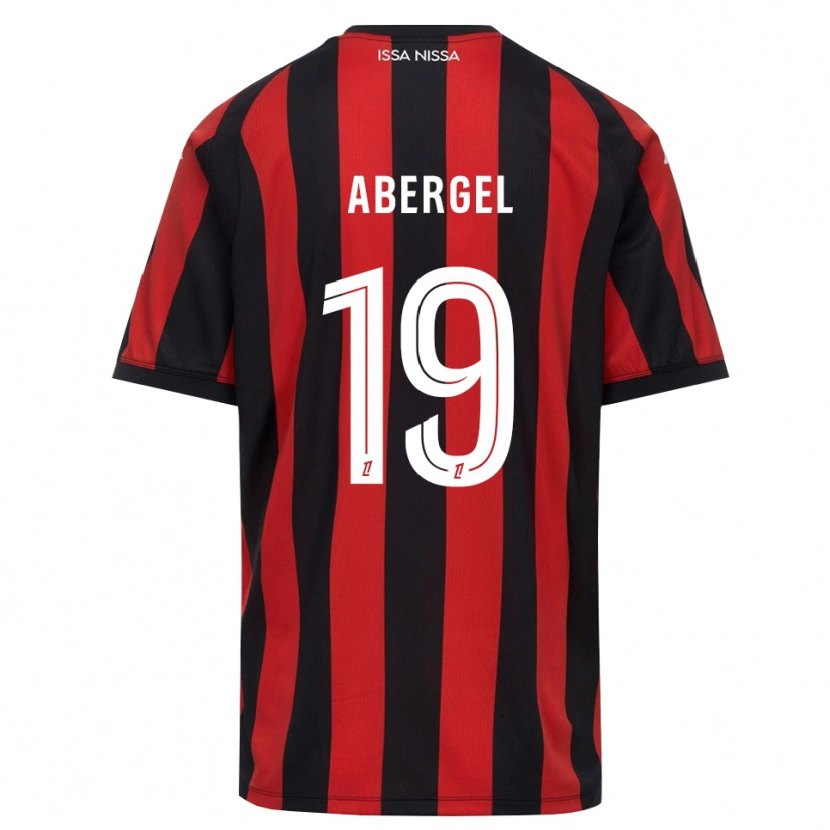 Danxen Women Laurent Abergel #19 Red Black White Home Jersey 2026/27 T-Shirt