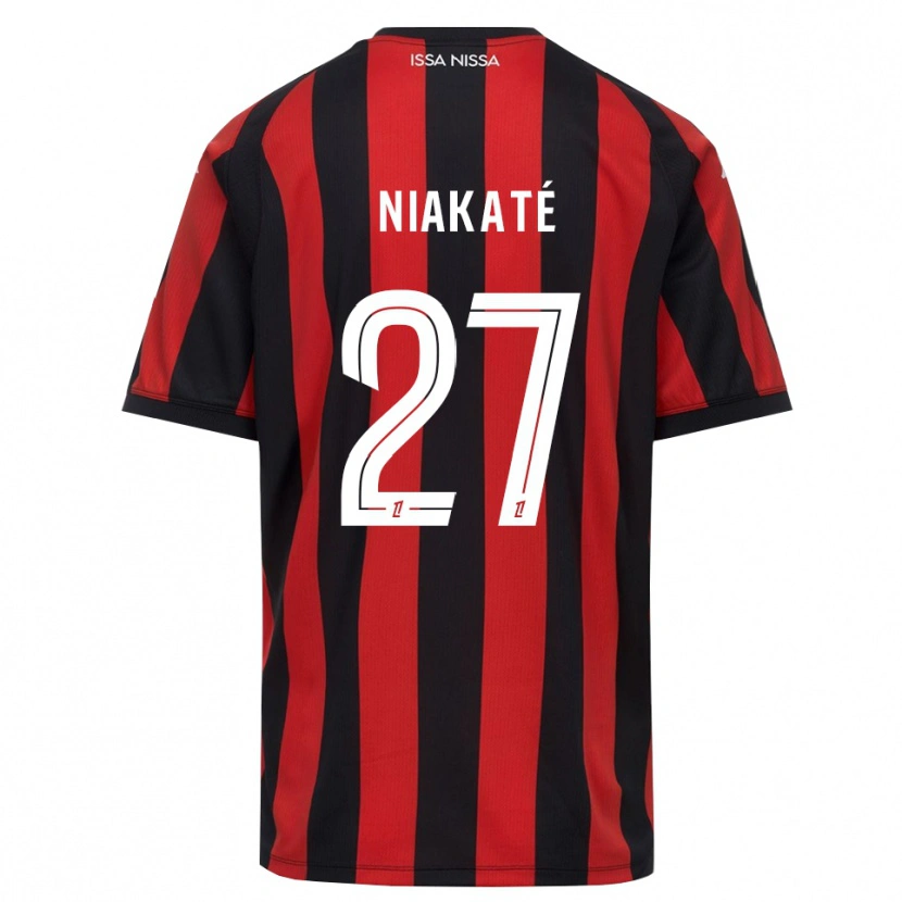 Danxen Women Yakaré Niakaté #27 Red Black White Home Jersey 2026/27 T-Shirt