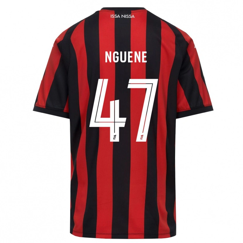 Danxen Women Bernard Nguene #47 Red Black White Home Jersey 2026/27 T-Shirt
