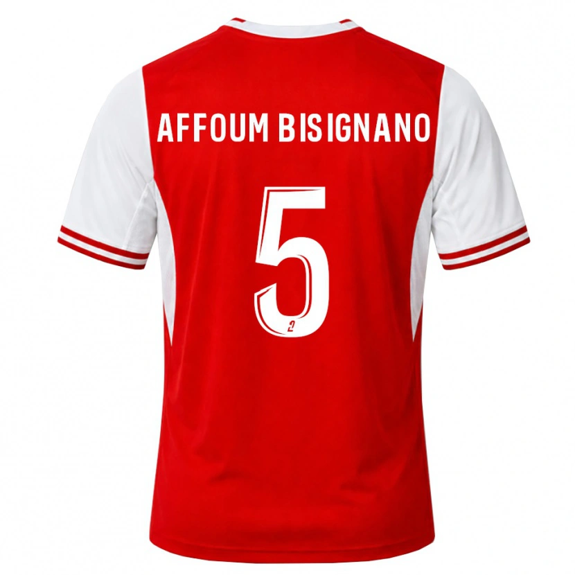 Danxen Women Layan Affoum Bisignano #5 Red White Home Jersey 2026/27 T-Shirt