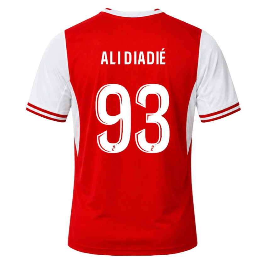 Danxen Women Mohamed Ali Diadié #93 Red White Home Jersey 2026/27 T-Shirt