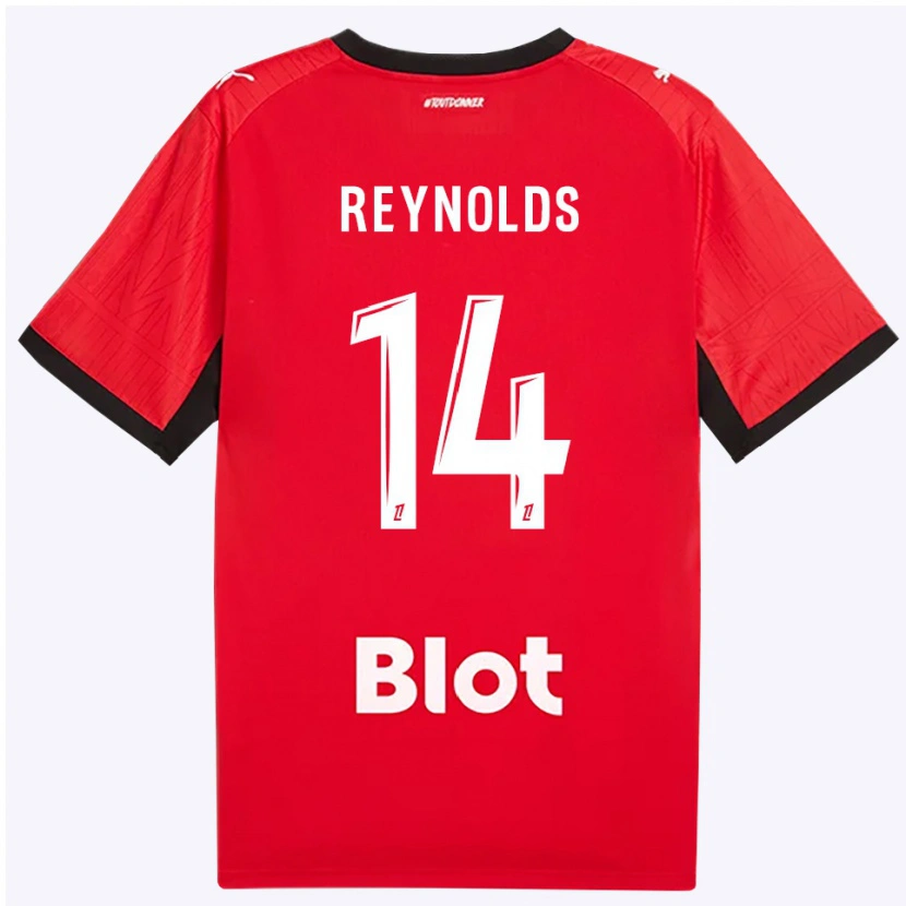 Danxen Women Bryan Reynolds #14 Red Black White Home Jersey 2026/27 T-Shirt