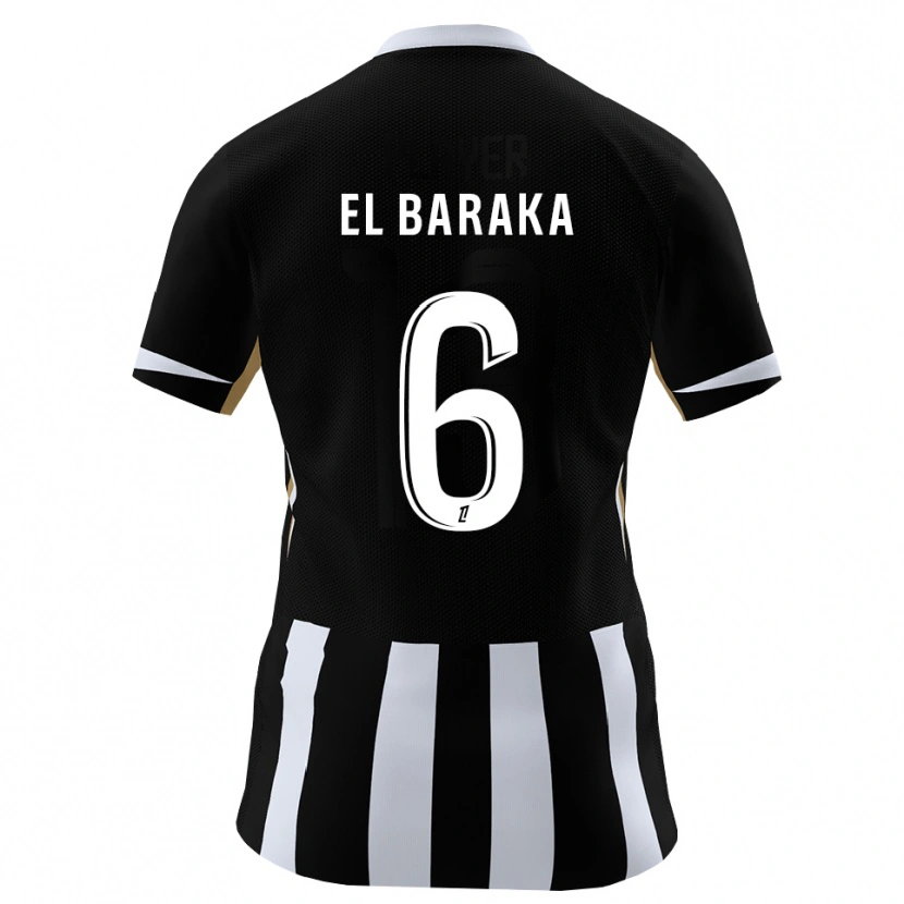 Danxen Women Jibril El Baraka #6 Black Blue Home Jersey 2026/27 T-Shirt