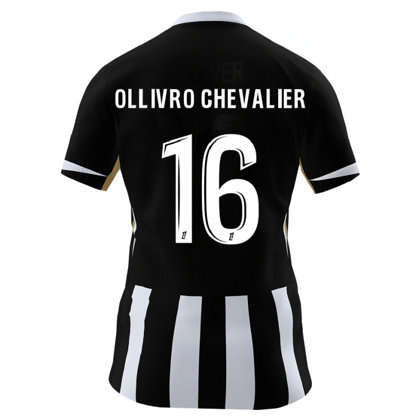 Danxen Women Sacha Ollivro Chevalier #16 Black Blue Home Jersey 2026/27 T-Shirt