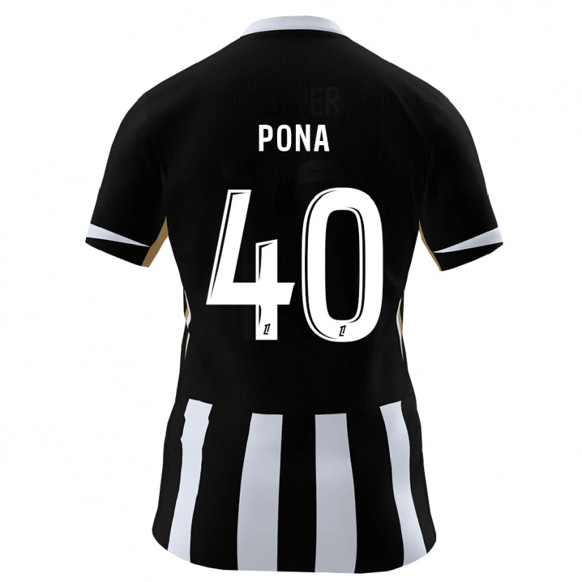 Danxen Women Oumar Pona #40 Black Blue Home Jersey 2026/27 T-Shirt