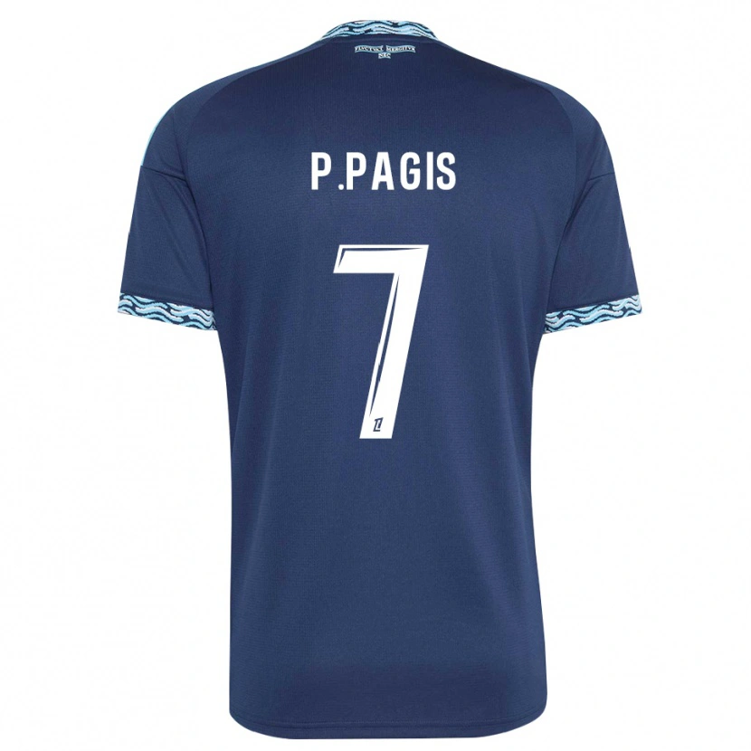 Danxen Women Pablo Pagis #7 Steelblue White Home Jersey 2026/27 T-Shirt