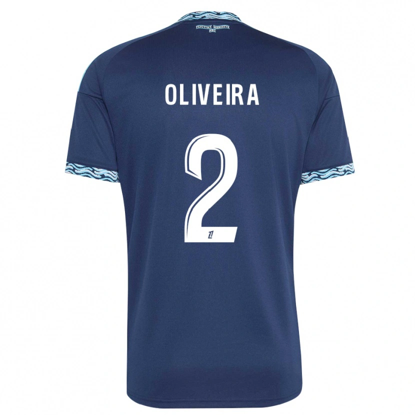 Danxen Women Jean-Louis Oliveira #2 Steelblue White Home Jersey 2026/27 T-Shirt