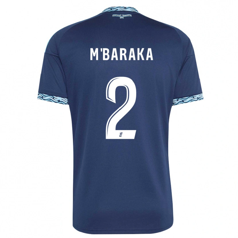Danxen Women Abdallah M'baraka #2 Steelblue White Home Jersey 2026/27 T-Shirt