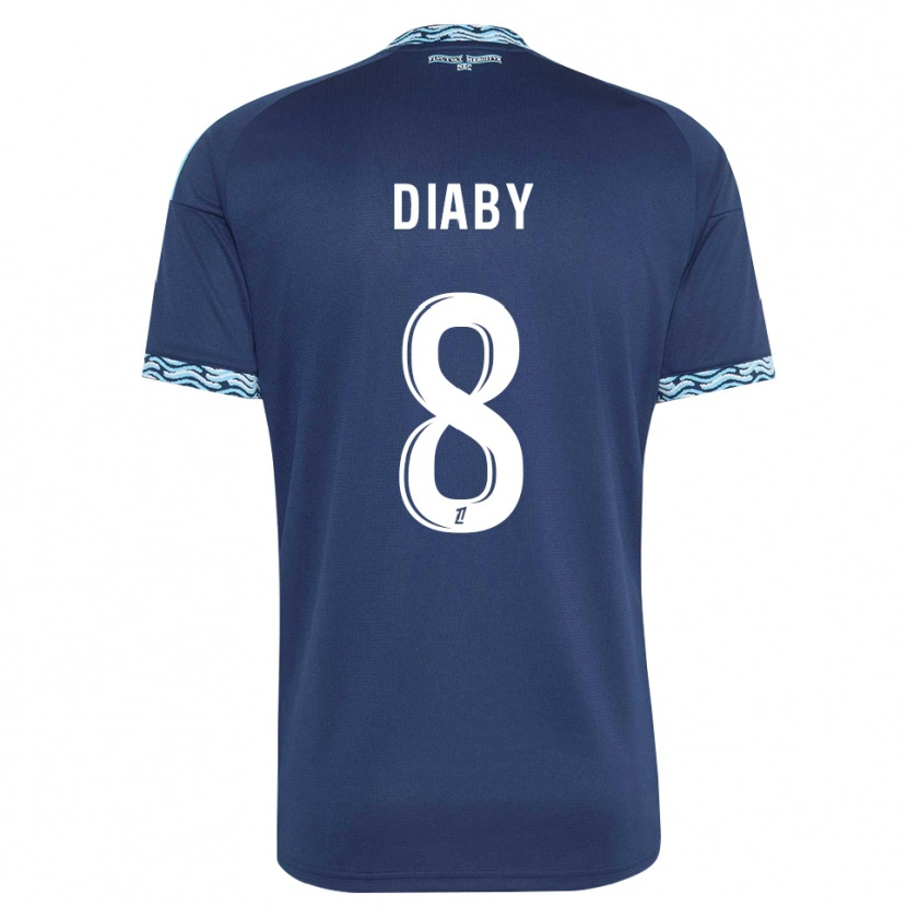 Danxen Women Aboubakar Diaby #8 Steelblue White Home Jersey 2026/27 T-Shirt