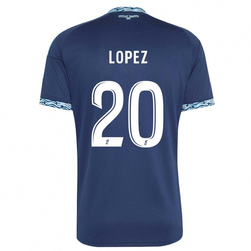 Danxen Women Julien Lopez #20 Steelblue White Home Jersey 2026/27 T-Shirt