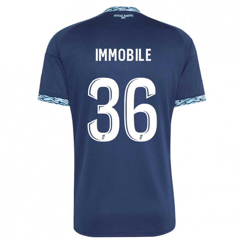Danxen Women Ciro Immobile #36 Steelblue White Home Jersey 2026/27 T-Shirt
