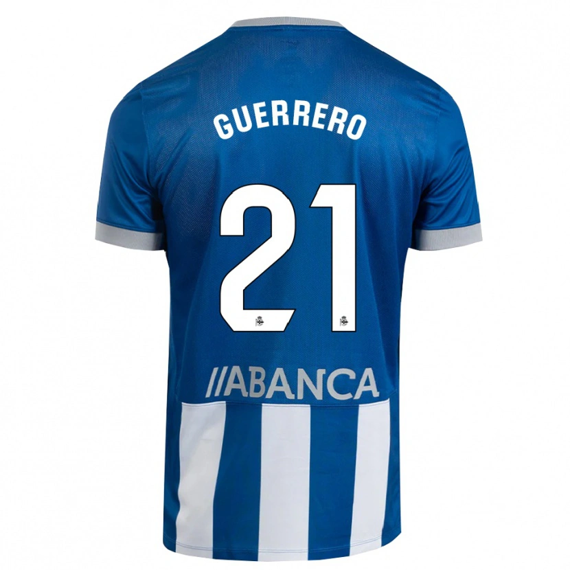 Danxen Women Adrián Guerrero #21 Blue Gray White Home Jersey 2026/27 T-Shirt