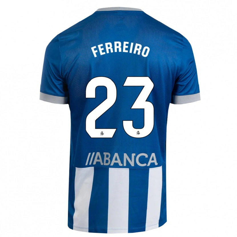Danxen Women Manu Ferreiro #23 Blue Gray White Home Jersey 2026/27 T-Shirt