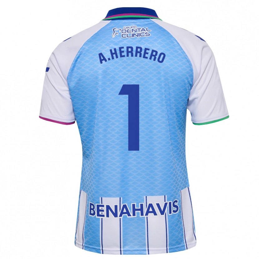 Danxen Women Alfonso Herrero #1 Deep Sky Blue White Home Jersey 2026/27 T-Shirt