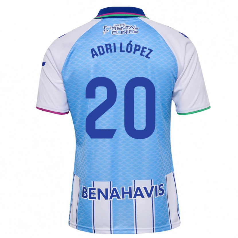 Danxen Women Adri López #20 Deep Sky Blue White Home Jersey 2026/27 T-Shirt