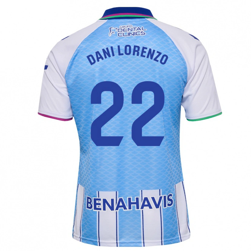 Danxen Women Dani Lorenzo #22 Deep Sky Blue White Home Jersey 2026/27 T-Shirt