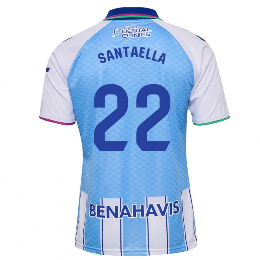 Danxen Women Miguel Santaella #22 Deep Sky Blue White Home Jersey 2026/27 T-Shirt
