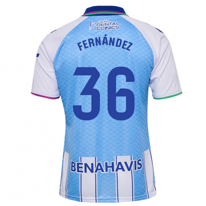 Danxen Women Basti Fernández #36 Deep Sky Blue White Home Jersey 2026/27 T-Shirt