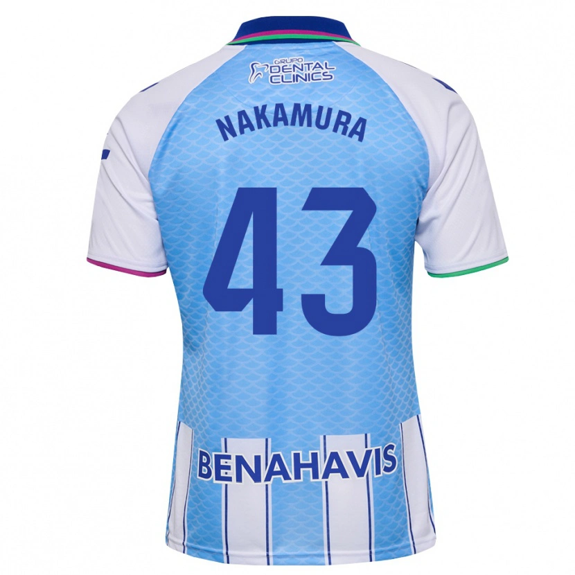 Danxen Women Mare Nakamura #43 Deep Sky Blue White Home Jersey 2026/27 T-Shirt