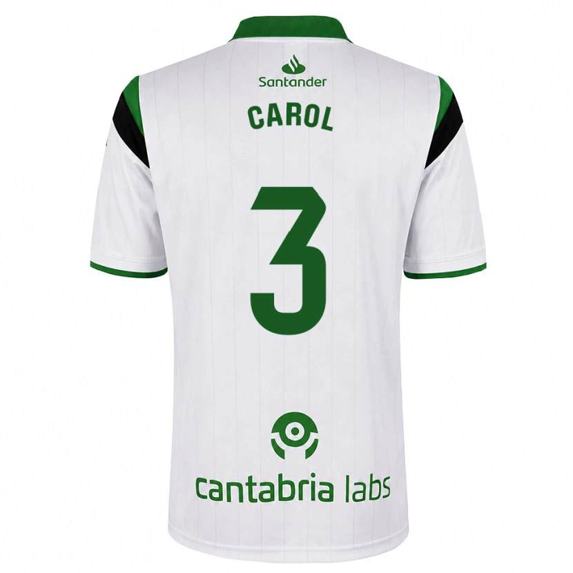 Danxen Women Carolina Hernández Fernández #3 White Green Black Home Jersey 2026/27 T-Shirt
