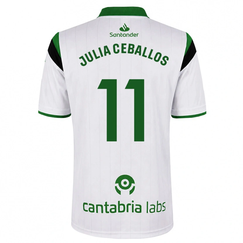 Danxen Women Julia Ceballos Carrancio #11 White Green Black Home Jersey 2026/27 T-Shirt