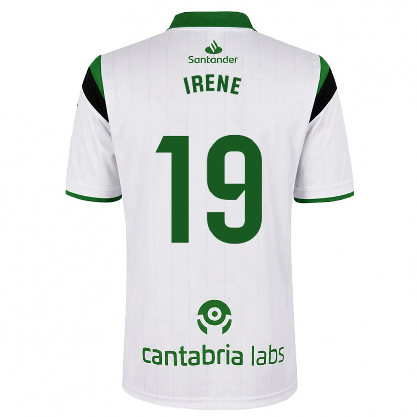 Danxen Women Irene Canal Gómez #19 White Green Black Home Jersey 2026/27 T-Shirt