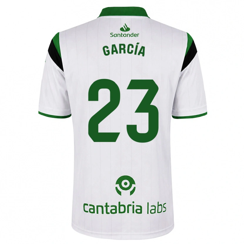 Danxen Women Mario García #23 White Green Black Home Jersey 2026/27 T-Shirt