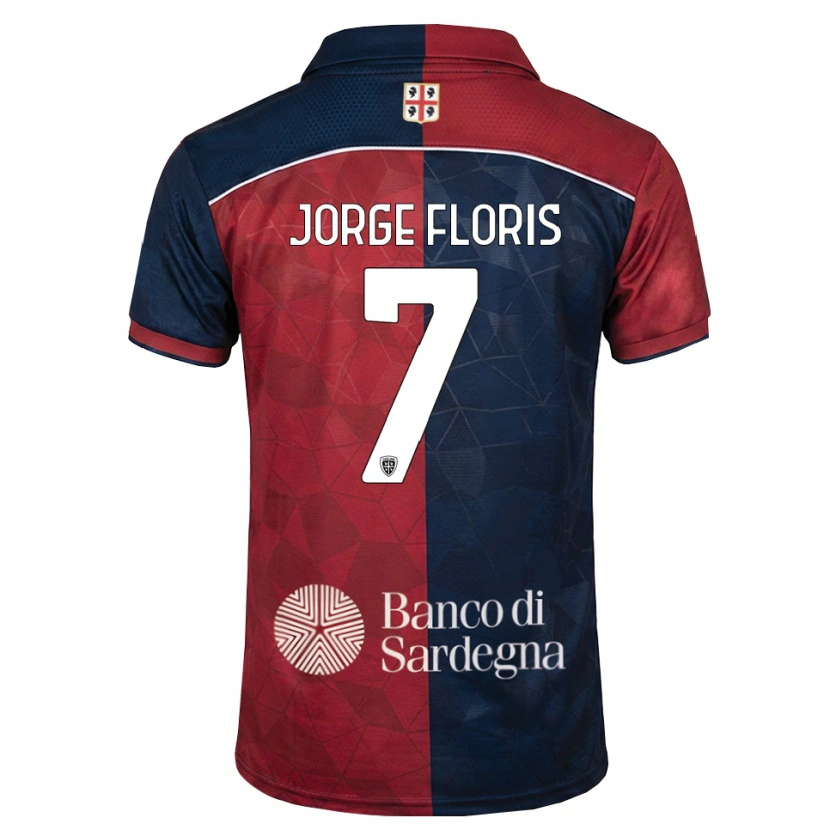 Danxen Women Nicolò Jorge Floris #7 Burgundy Royal Blue Home Jersey 2026/27 T-Shirt